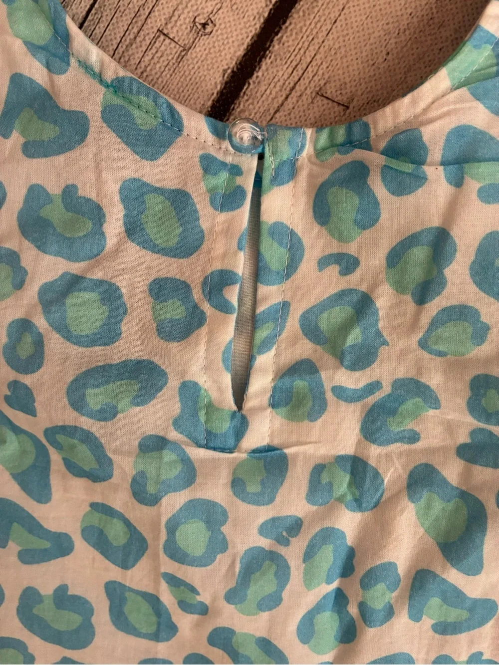 Tuk Tuk Leopard Sapphire Tier Dress